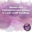 Named and Claimed Second Sunday in Lent LCMS Readings