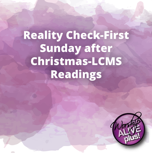 Reality Check First Sunday after Christmas LCMS Readings