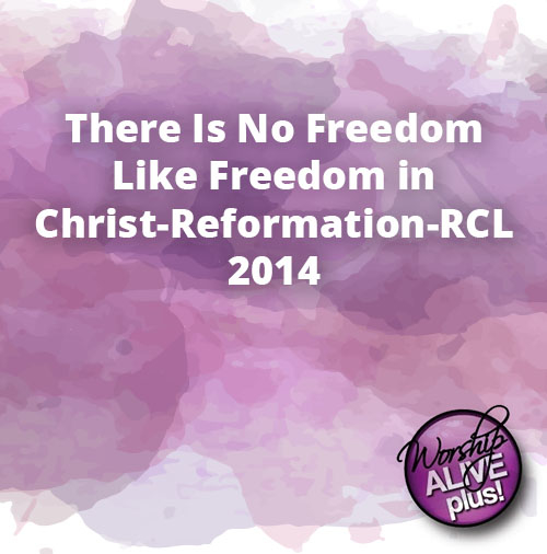 There Is No Freedom Like Freedom in Christ Reformation RCL 2014